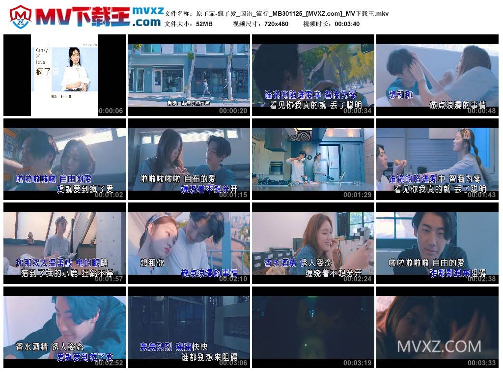 原子霏-疯了爱_国语_流行_MB301125